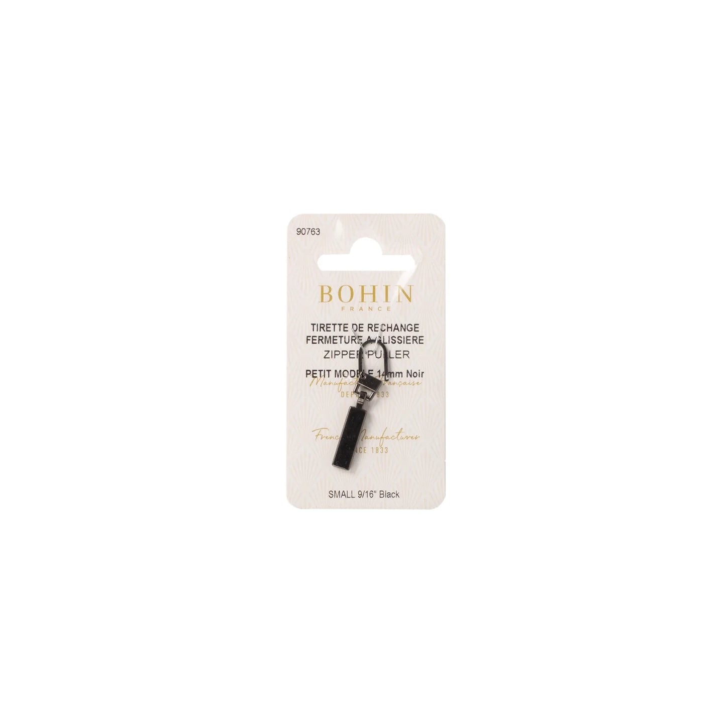 ZIPPER PULLER - Small Black