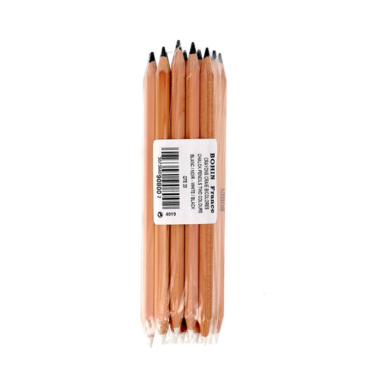 DRESSMAK. PENCILS WHITE/BLK BULK