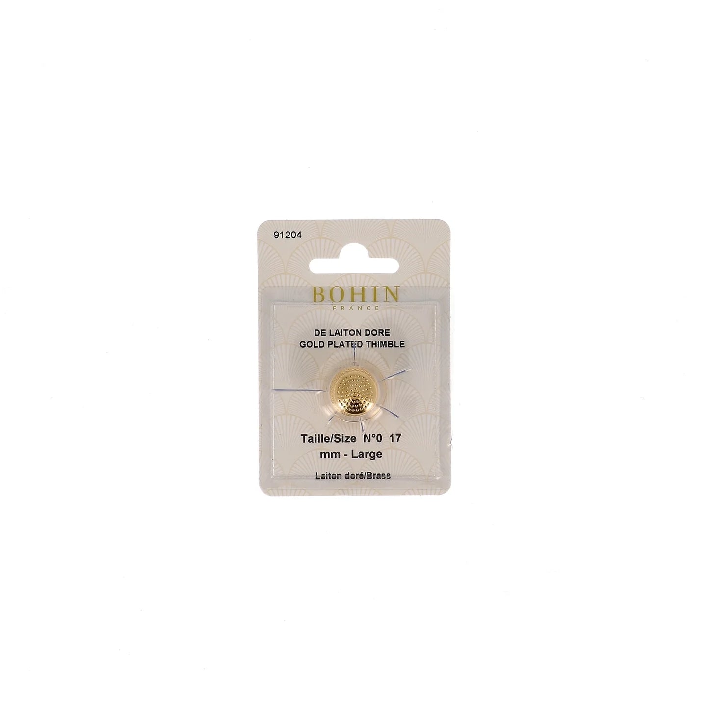 GOLD THIMBLE PLATED Large Nø0 x1