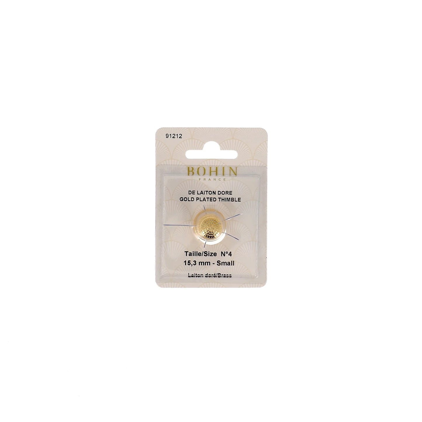 GOLD THIMBLE PLATED Small Nø4 x1