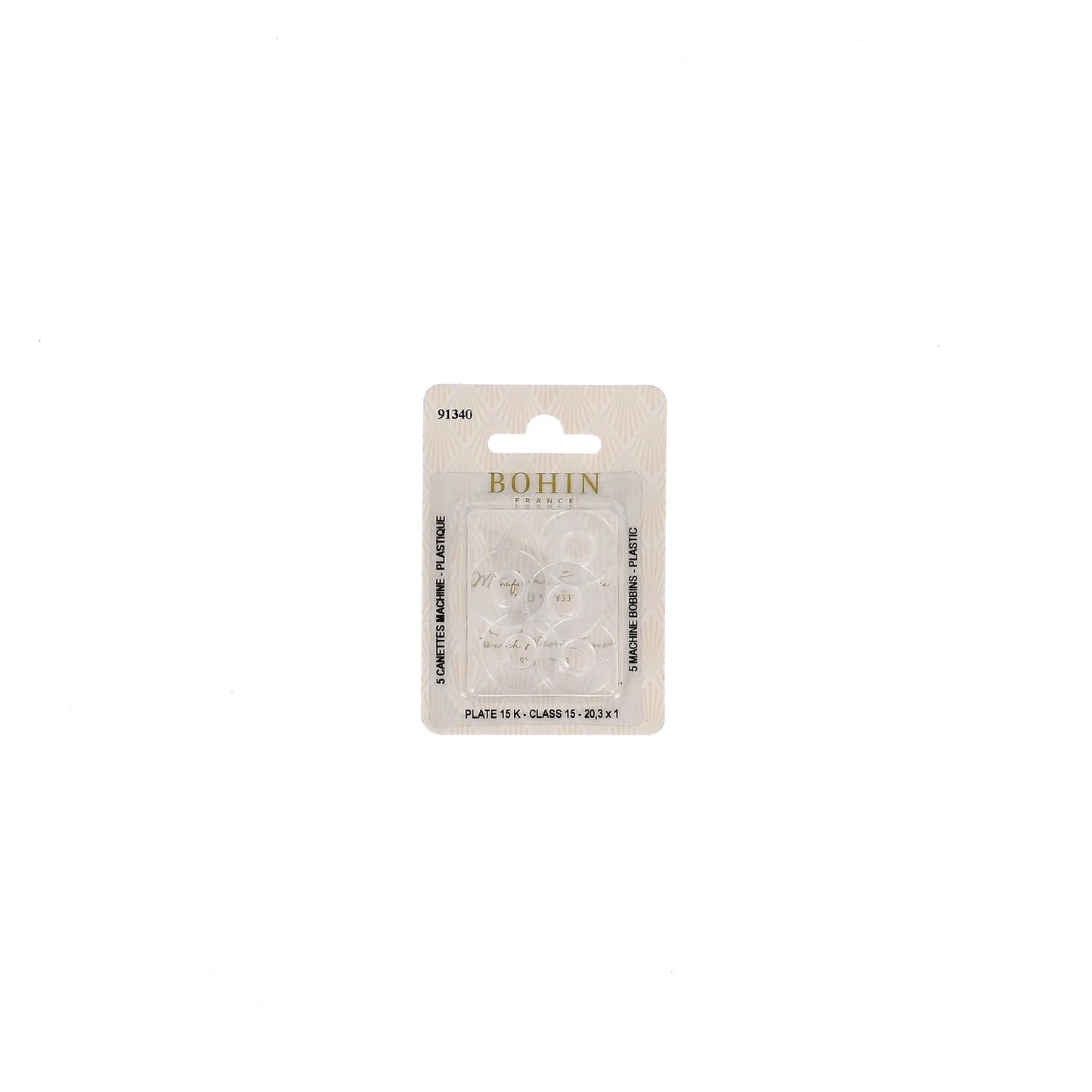 PLASTIC BOBBINS CLASS 15 BLISTx5