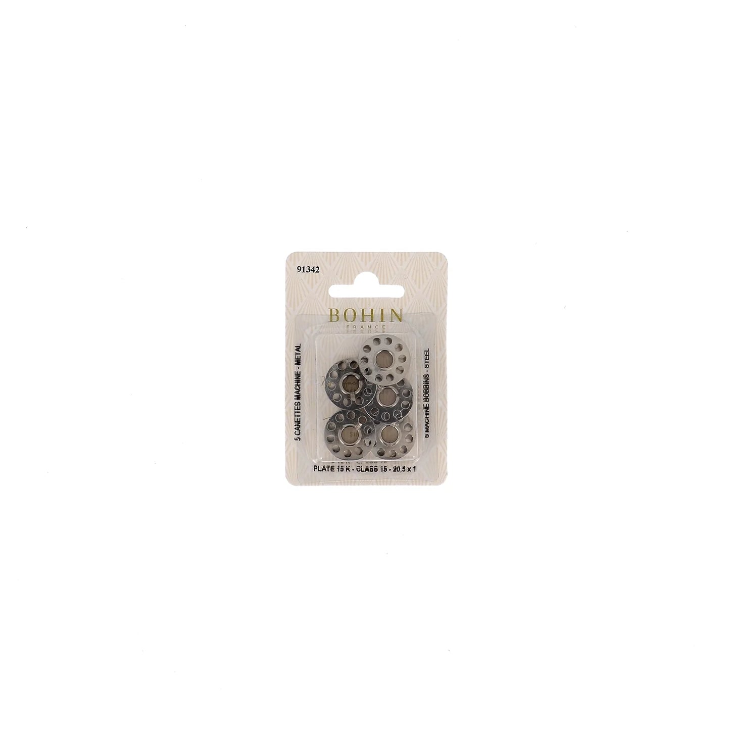 STEEL BOBBINS CLASS 15 BLISTER x5