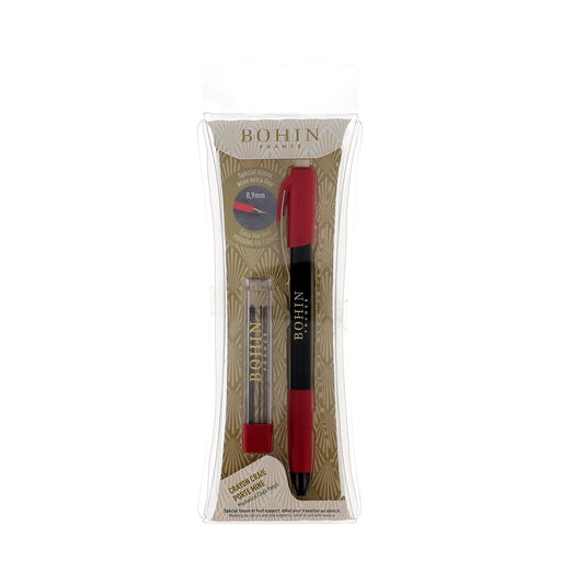 MECHANICAL CHALK PENCIL 0,9mm + 6 BLACK LEADS