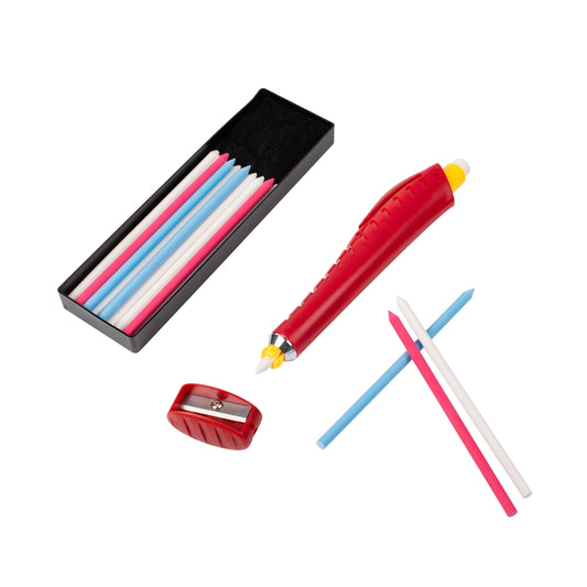 CHALK PENCIL WITH HOLDER-COLORS