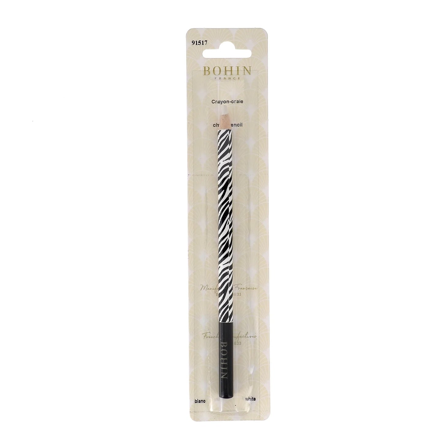 DRESSMAKER PENCIL "WILD WORLD" ZEBRA - WHITE - Blister