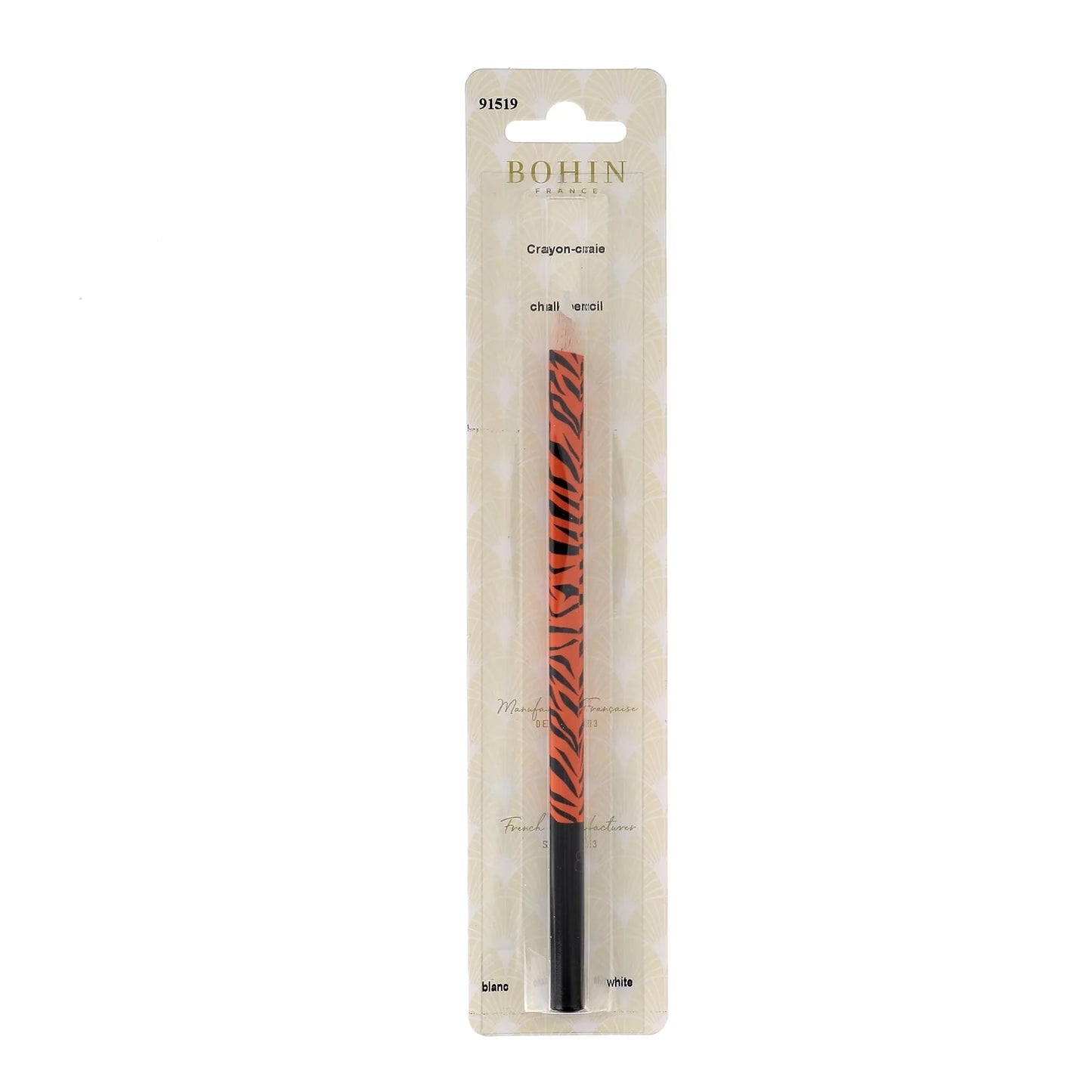DRESSMAKER PENCIL "WILD WORLD" TIGER - WHITE - Blister