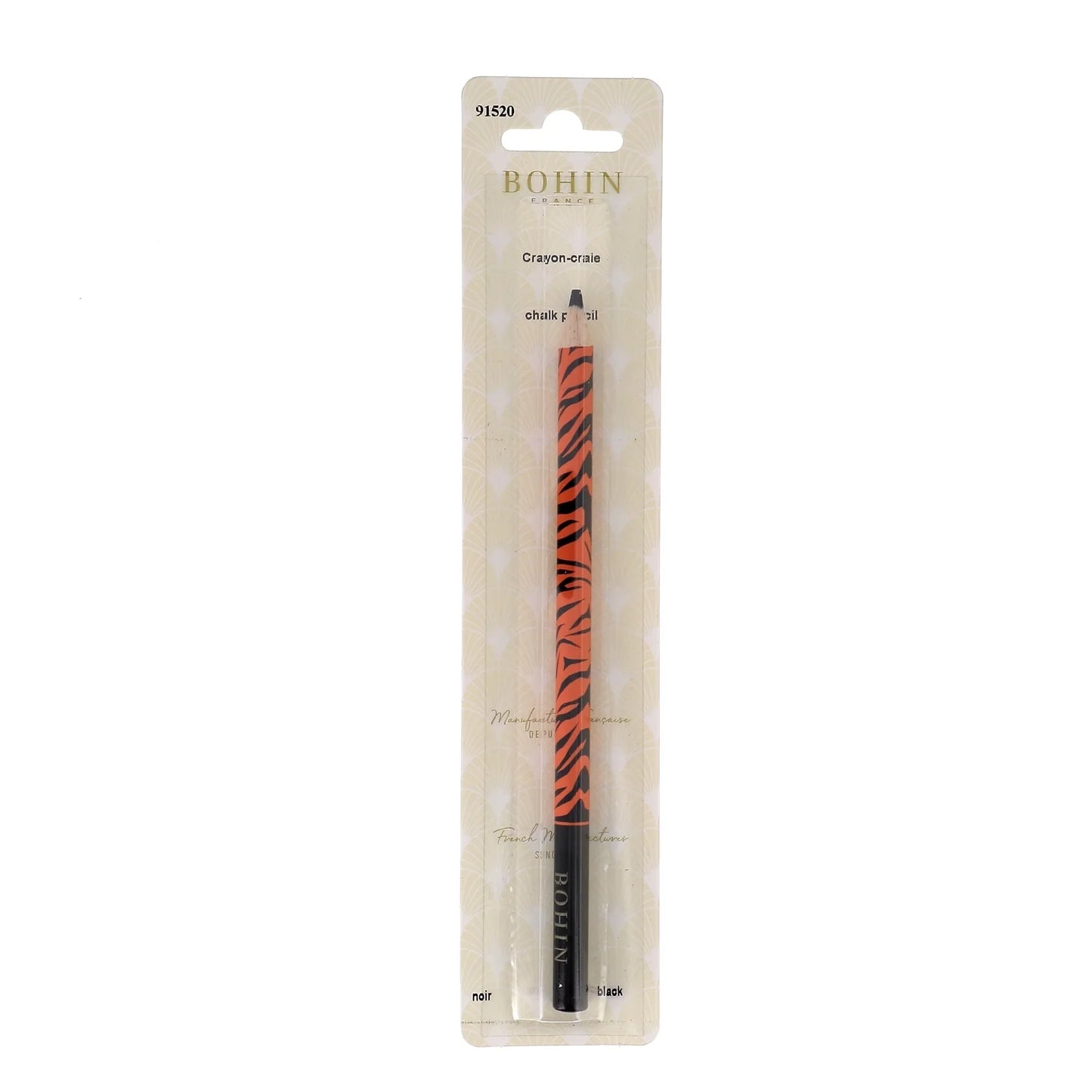 DRESSMAKER PENCIL "WILD WORLD" TIGER - BLACK  - Blister