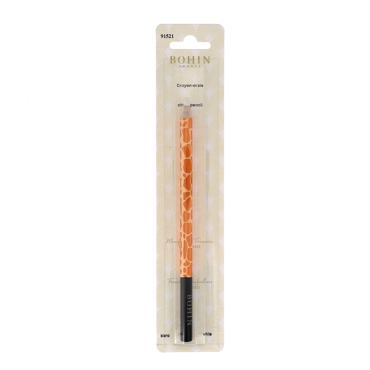 DRESSMAKER PENCIL "WILD WORLD" GIRAFFE- WHITE - Blister