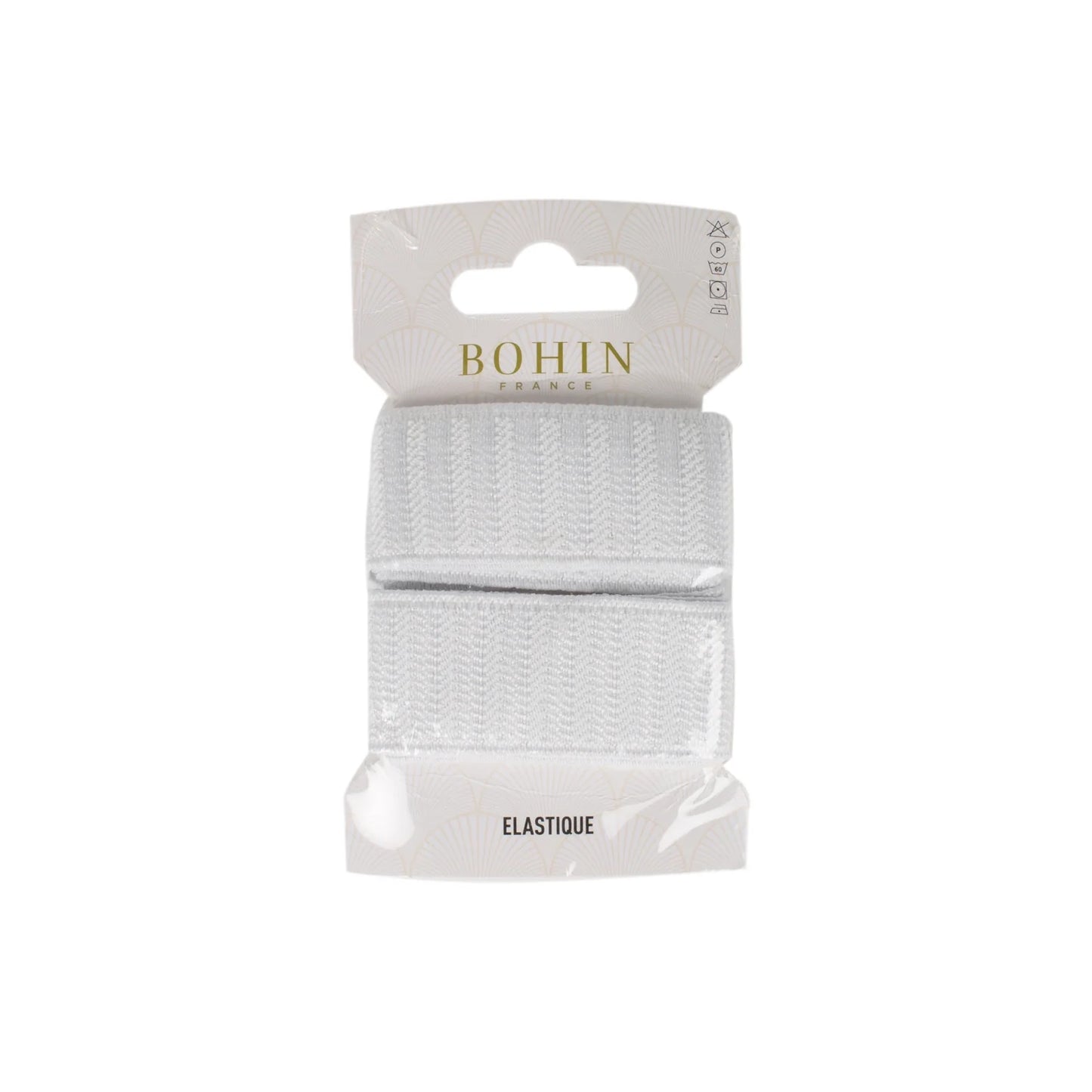 ELASTIC GRAINED 28mmx1M WHT