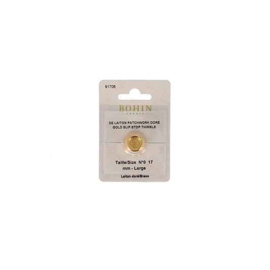 SLIP STOP THIMBLE GOLD "X-L"  x1