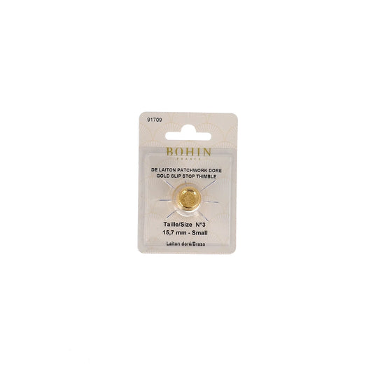 SLIP STOP THIMBLE GOLD  "S"   x1