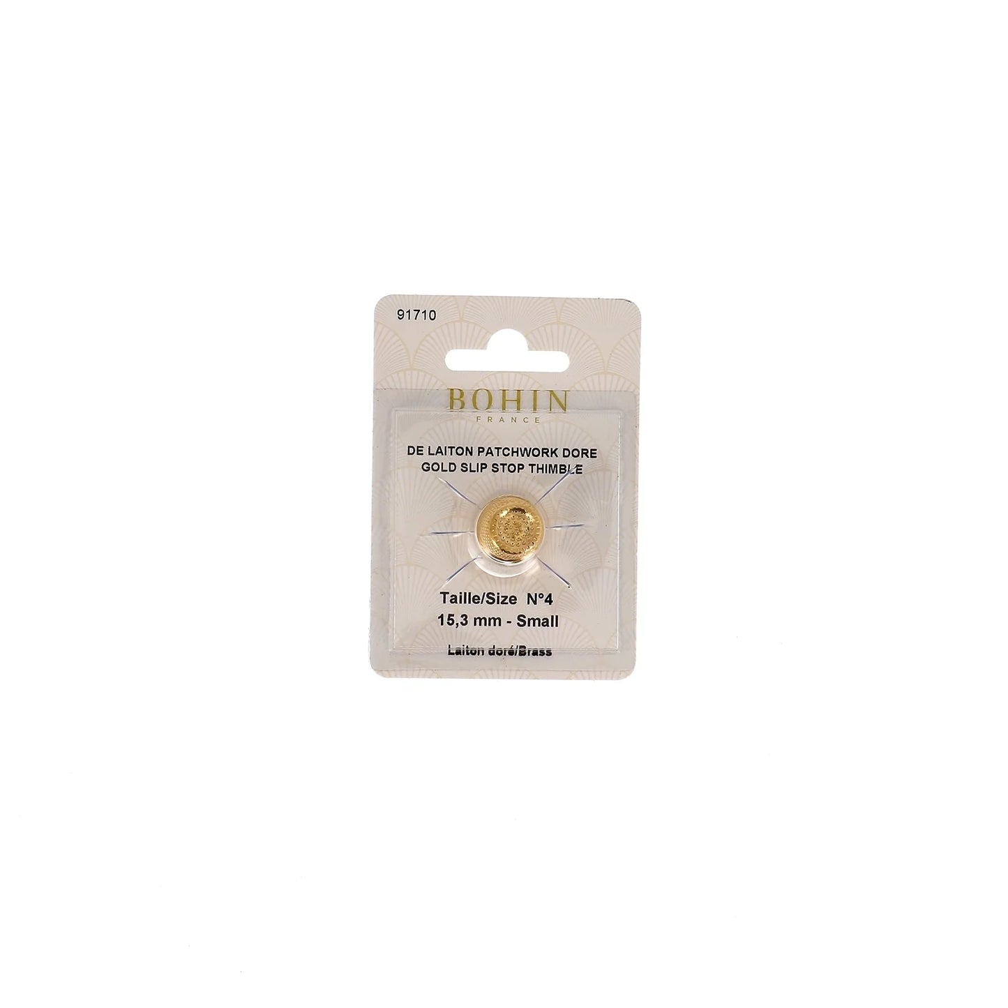 SLIP STOP THIMBLE GOLD " X-S" x1