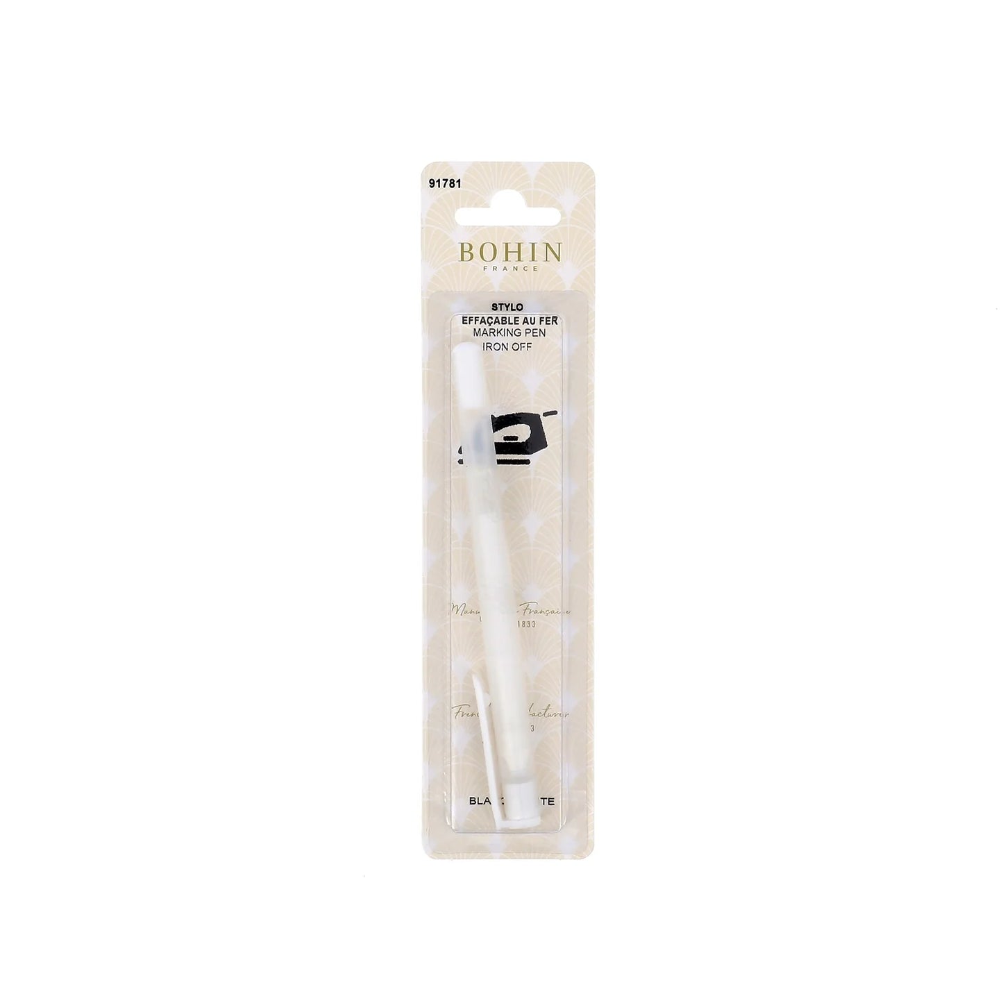 PEN IRON OFF ERASABLE WHITE   BLI