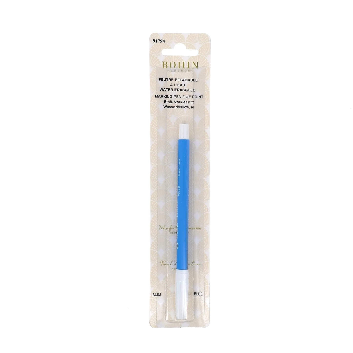 WATER ERASABLE PEN BLUE BLIST