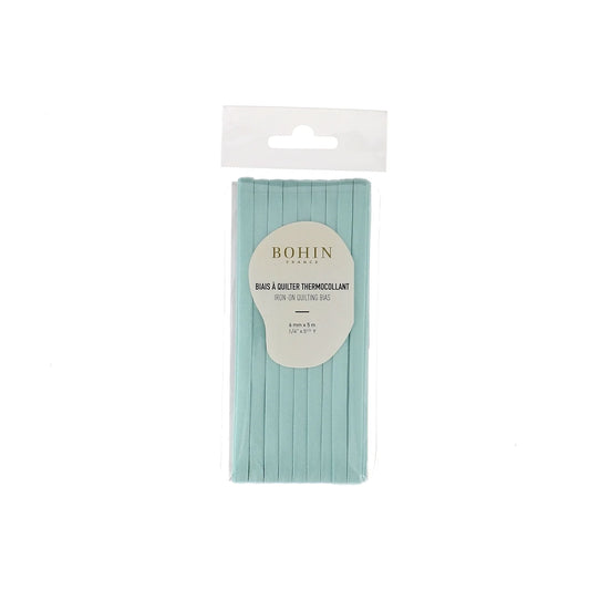 IRON-ON QUILT BIAS 6mmx5M-1/4"x 5 1/2 Y. MINT GREEN - Blister