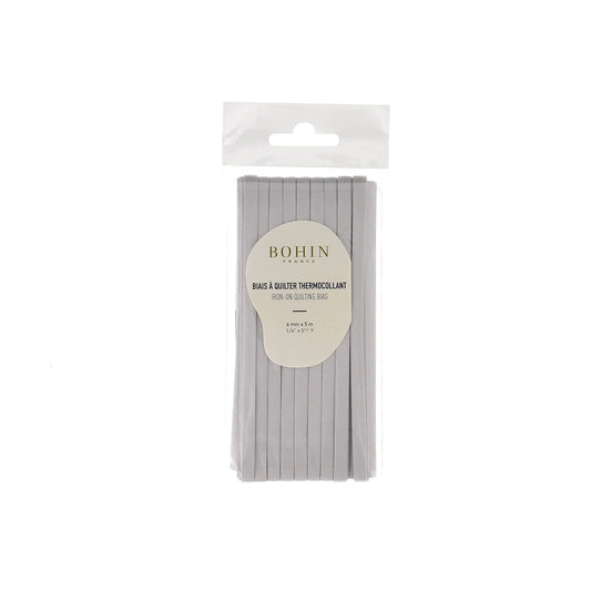 IRON-ON QUILT BIAS 6mmx5M-1/4"x 5 1/2 Y. CHALK - Blister