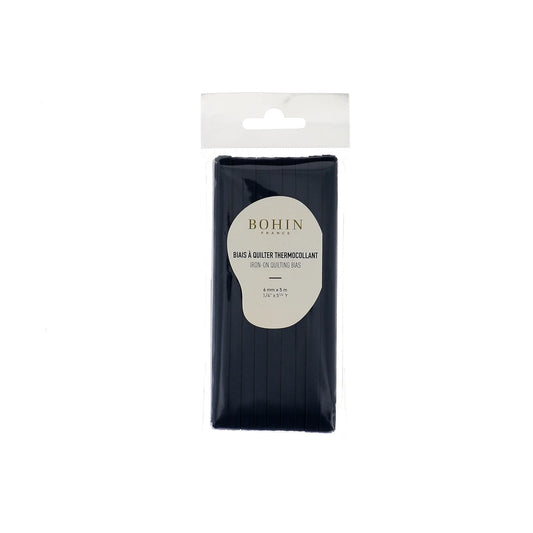 IRON-ON QUILT BIAS 6mmx5M-1/4"x 5 1/2 Y. DARK BLUE - Blister