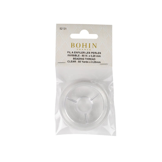 BEADING THREAD CLEAR 55Yx0.25mm