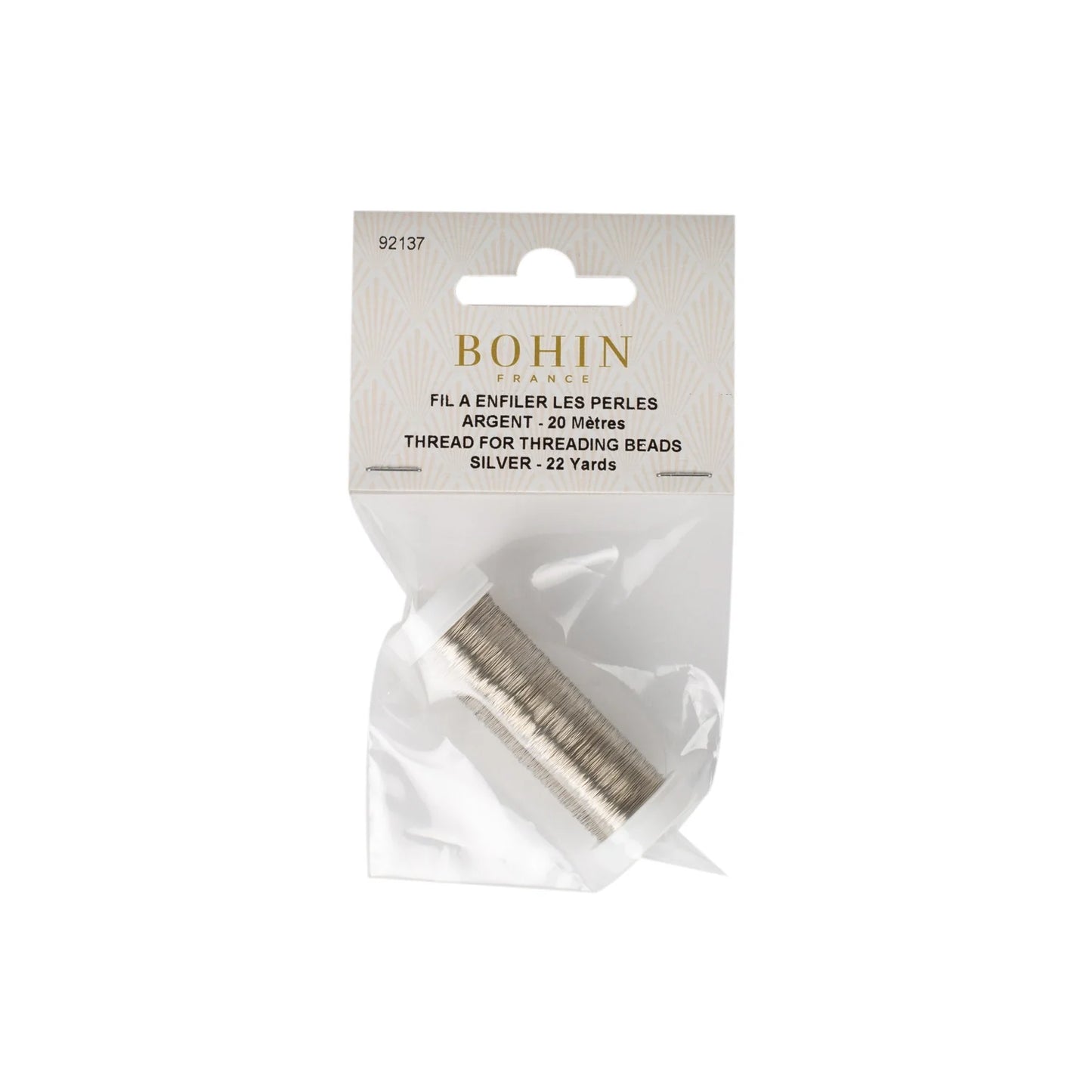 THREADING BEADS THREAD Silver Bl