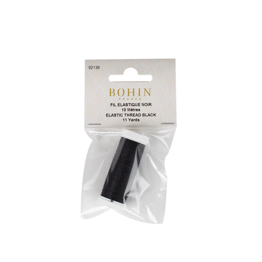 ELASTIC THREAD BLACK Roll 10M