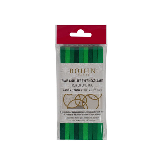 BIAS 1/4" X 5,5 Y./ 5M DARK GREEN GRADATION