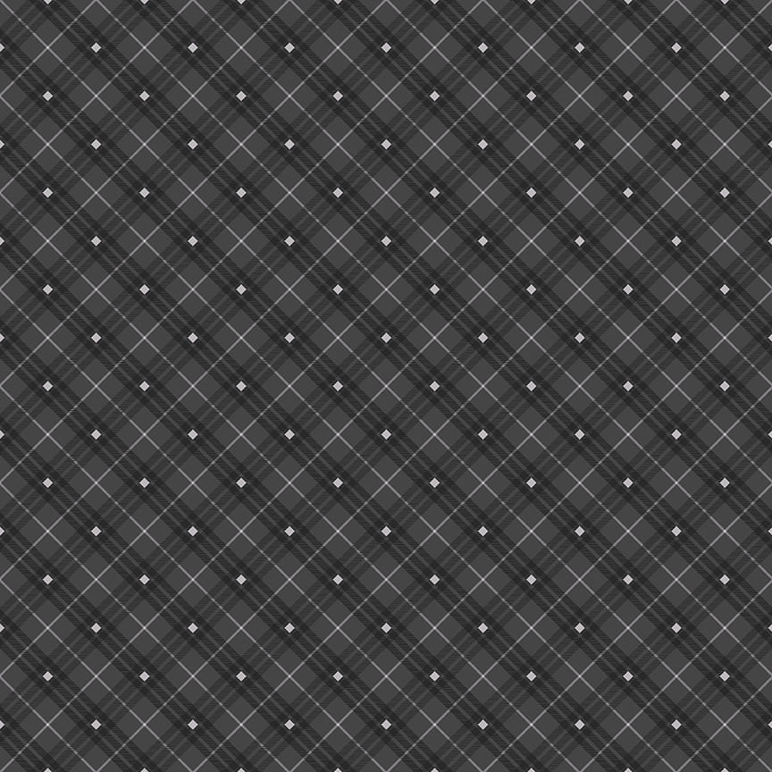 9611-98 BIAS PLAID BASICS CHARCOAL