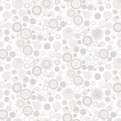 9612-01W BUBBLE DOT BASICS WHITE