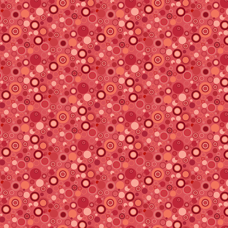 9612-22 BUBBLE DOT BASICS ROSE