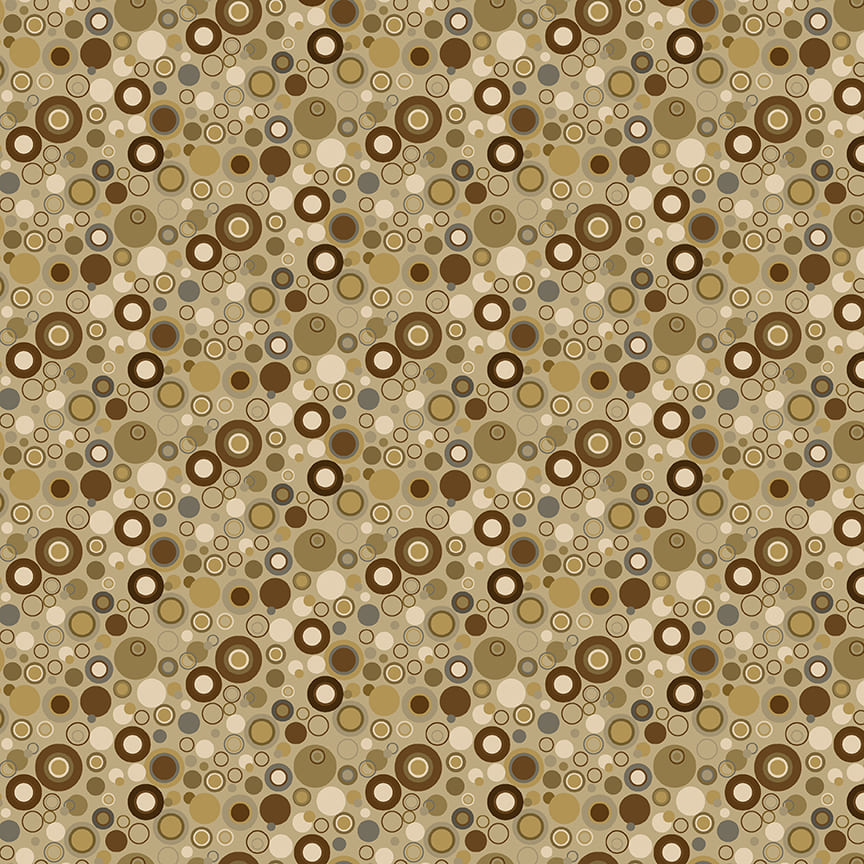 9612-31 BUBBLE DOT BASICS TAN