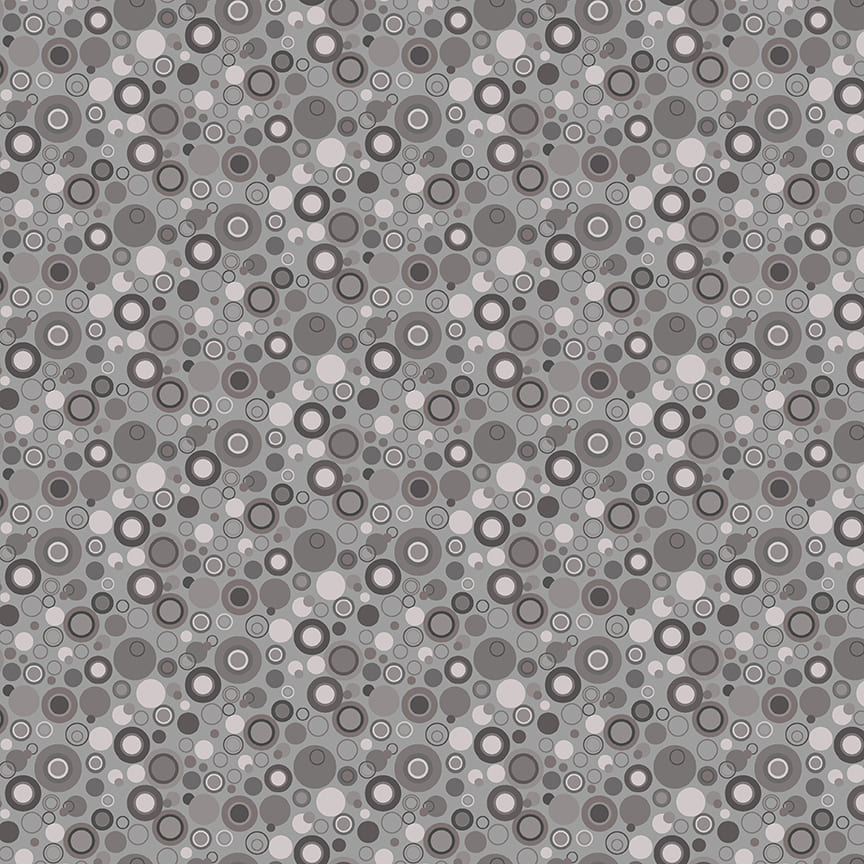 9612-90 BUBBLE DOT BASICS GRAY