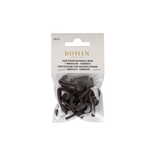 PLAST FASTENING BROWN 1BR 12 pcs