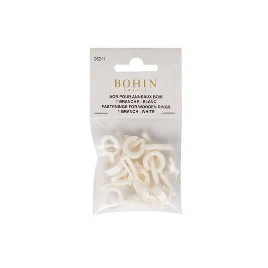 PLAST FASTENING WHITE 1BR 12 pcs
