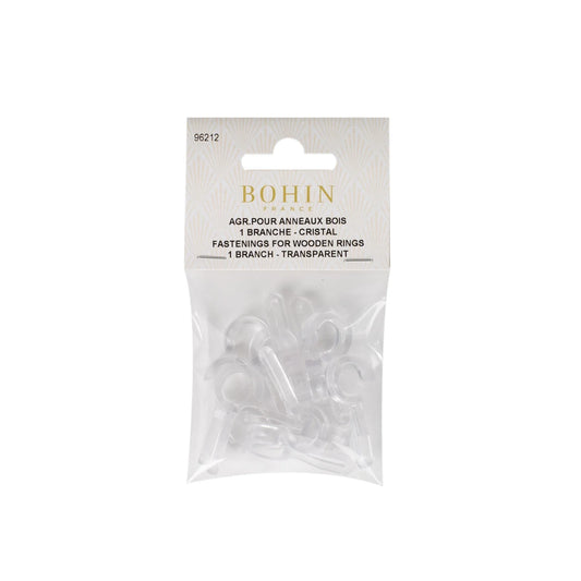 PLAST FASTENING CLEAR 1BR 12 pcs
