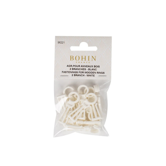 PLAST FASTENING WHITE 2BR 12 pcs