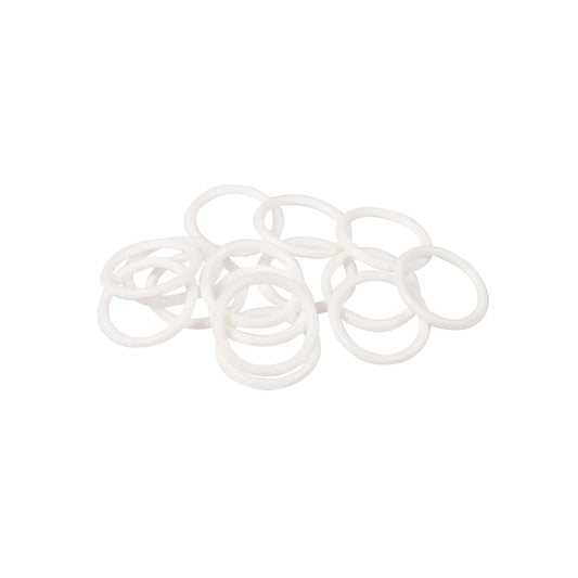 PLASTIC RINGS WHITE BLISTER 40 MM