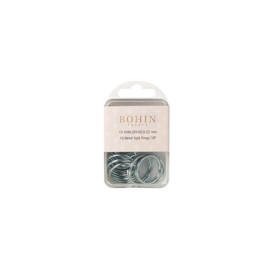 METAL SPLIT RINGS BLISTER - 22MM