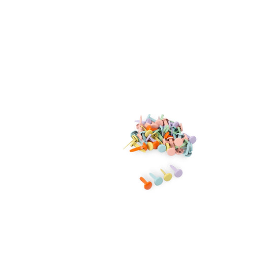 PAPER FASTENERS COLORS 6mm x80
