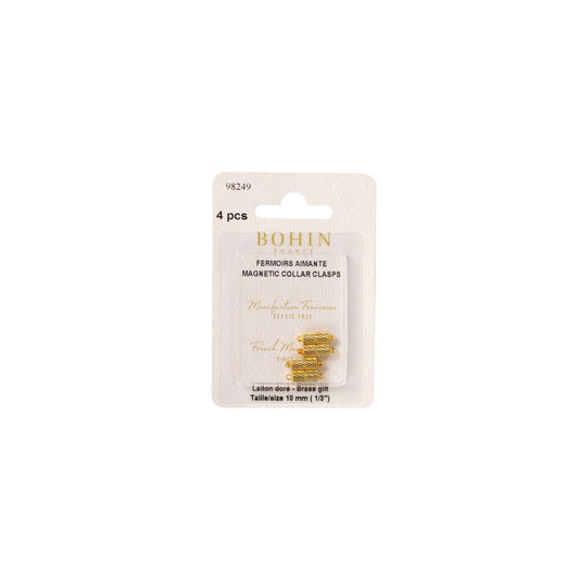 MAGNETIC COLLAR CLASP GLT 1/3" x4