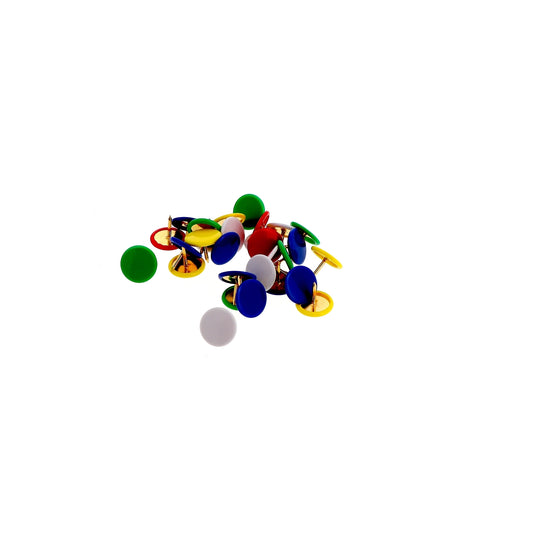 DRAWING PINS COLORS BLISTER 100