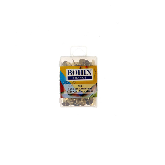 DRAWING PINS BRASS BLISTER 100