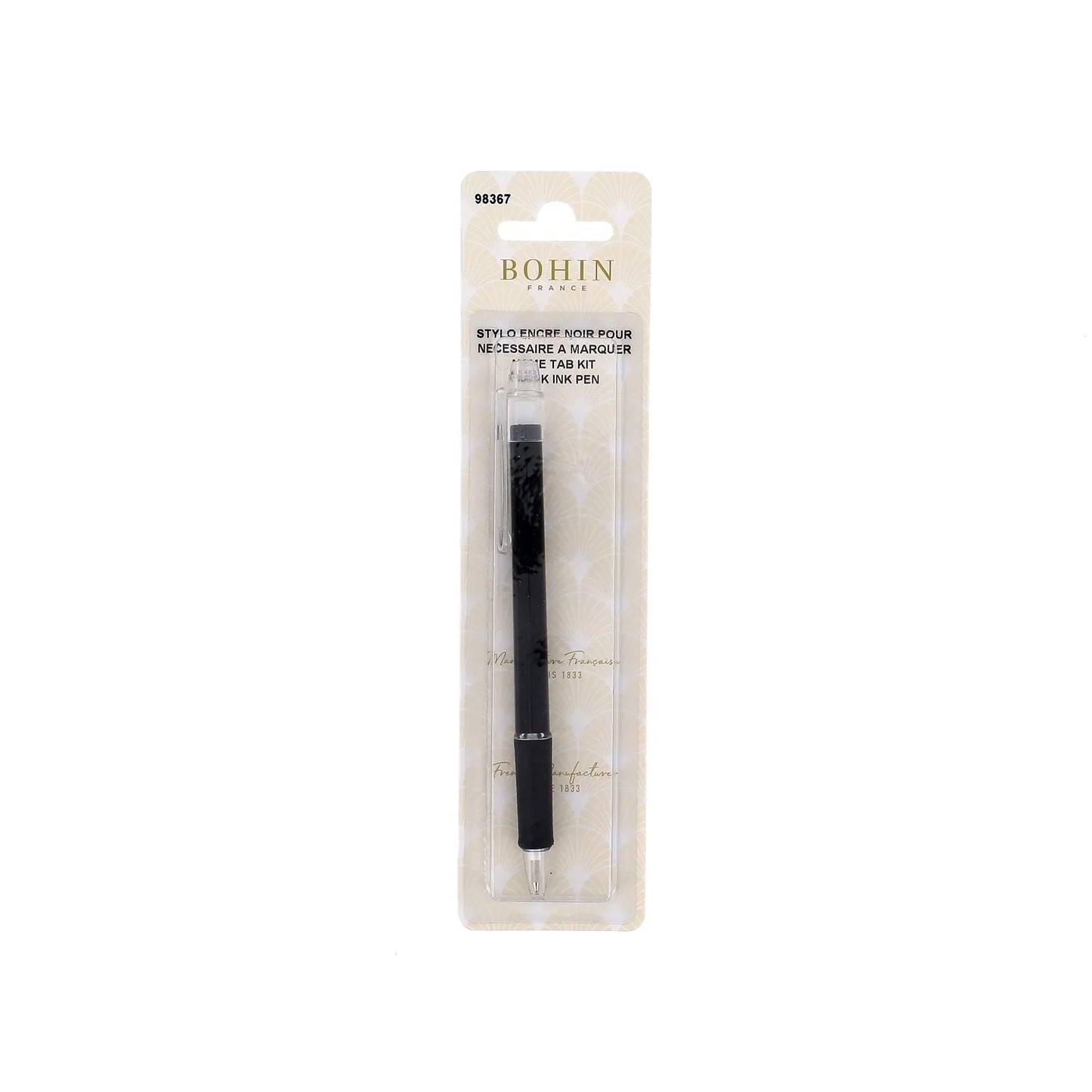 NAME TAB BLACK PEN BLISTERx1