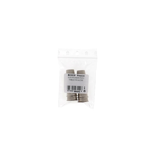 THIMBLE QUILTERS NICK.PLATED BRASS Casex10 Nø4