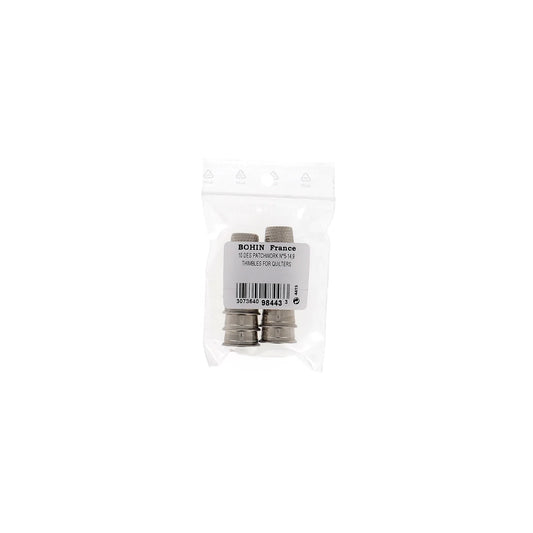 THIMBLE QUILTERS NICK.PLATED BRASS Casex10 Nø5