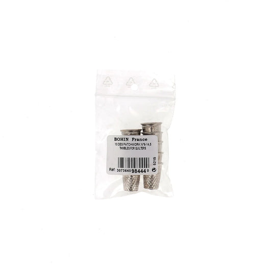 THIMBLE QUILTERS NICK.PLATED BRASS Casex10 Nø6