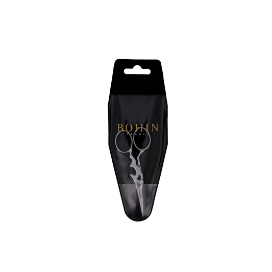 EMBROID. SCISSORS RABBIT - MAT SILVER 3 1/2"