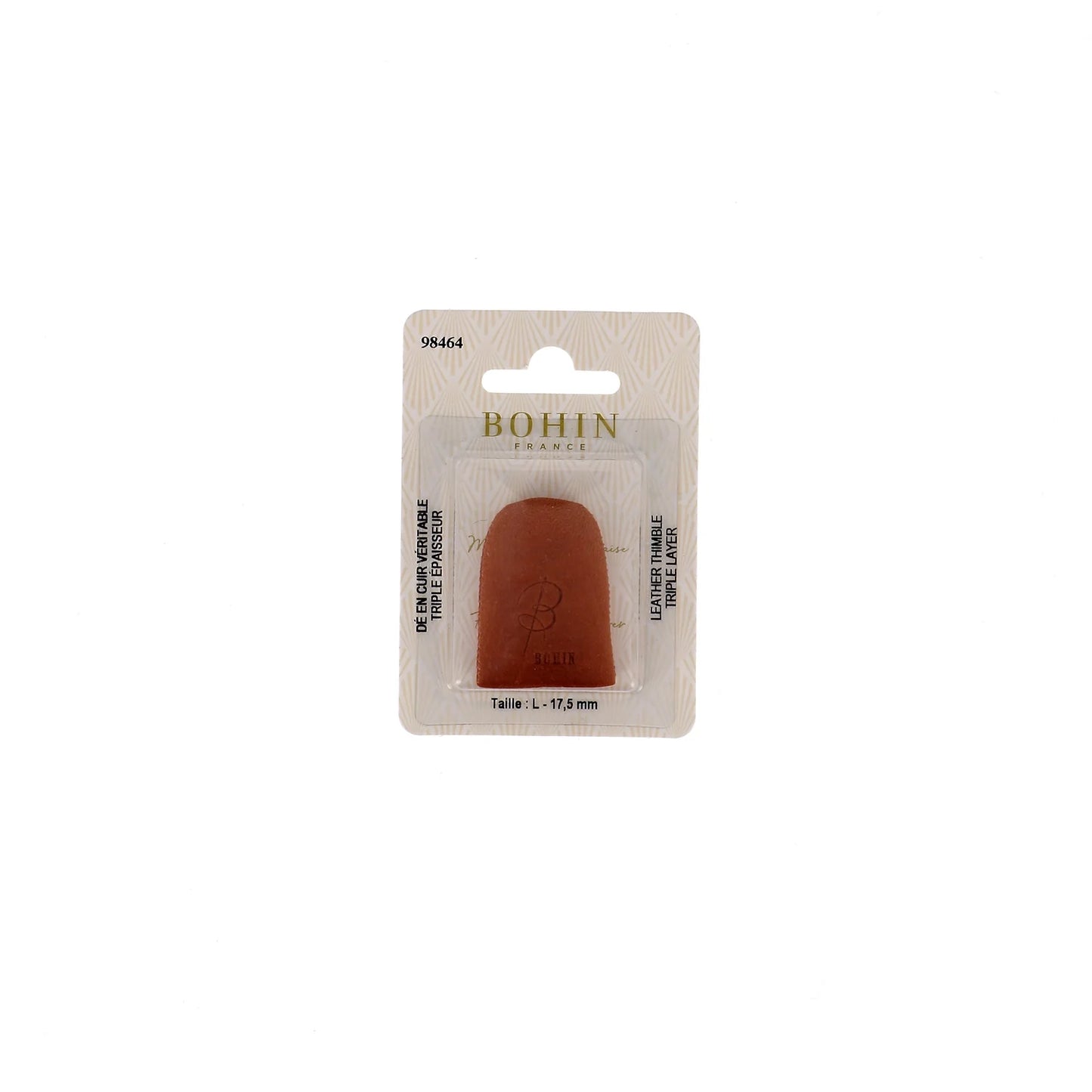 LEATHER THIMBLE TRIPLE LAYER Sz L