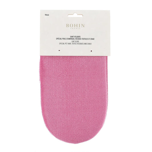LINT GLOVE 9 1/2"x5 1/2" PINK - Blister