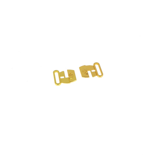 BIKINI CLASP 5/8" METAL, GILTED x1
