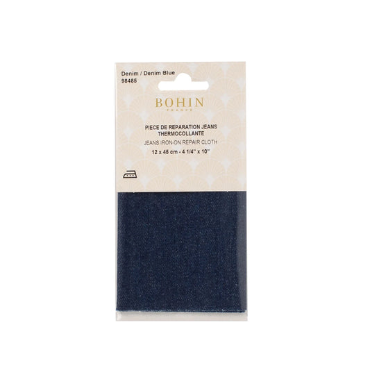 IRON ON PATCH 4"x10"  JEANS - DARK