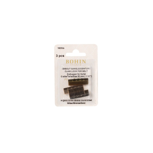 CLAW LOCK FOR BELT 1 1/8" Gilt/Brz/nck BLISTER 3